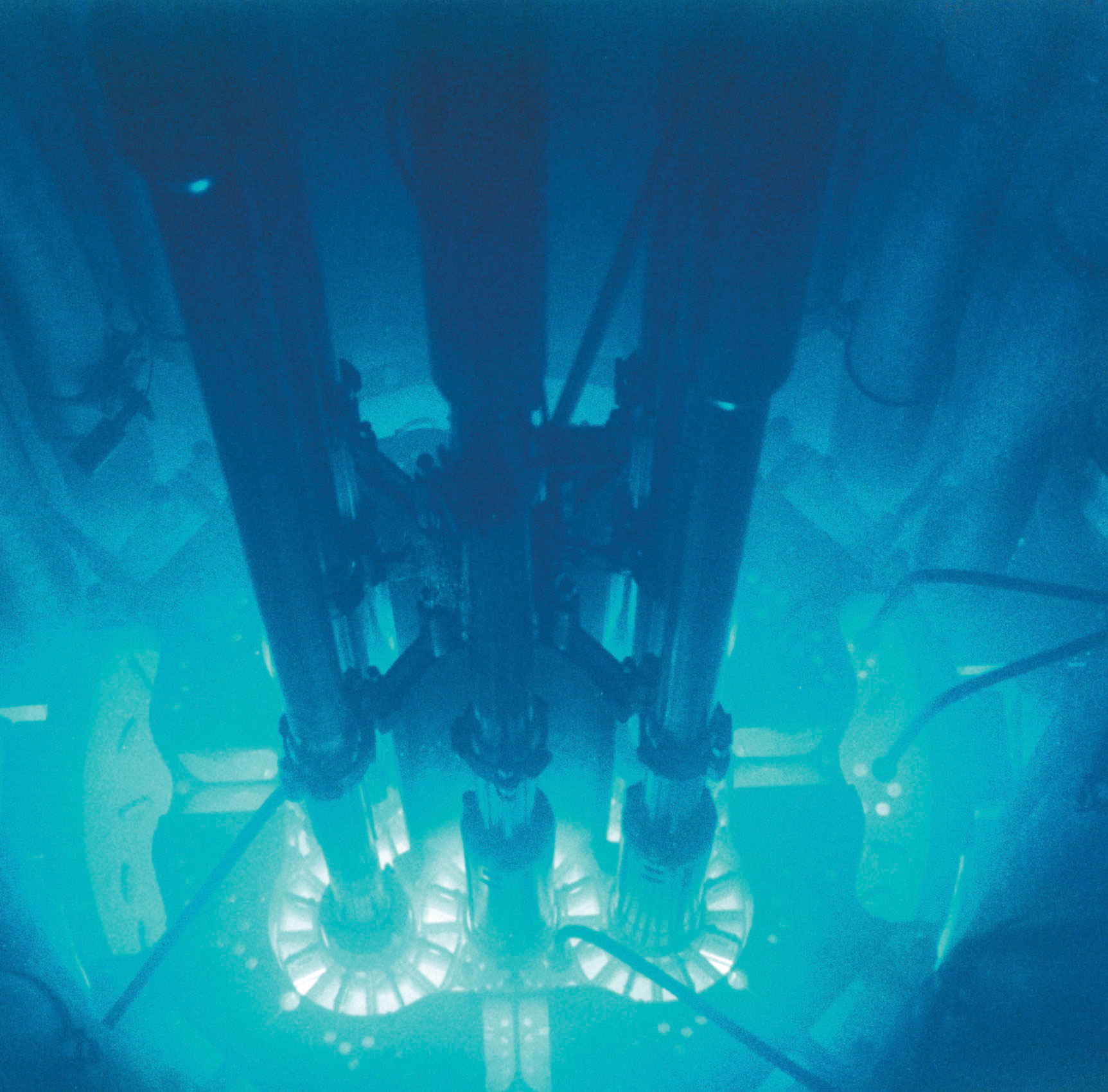 Nuclear Reactor CoreThe blue glow is called Cherenkov radiation.