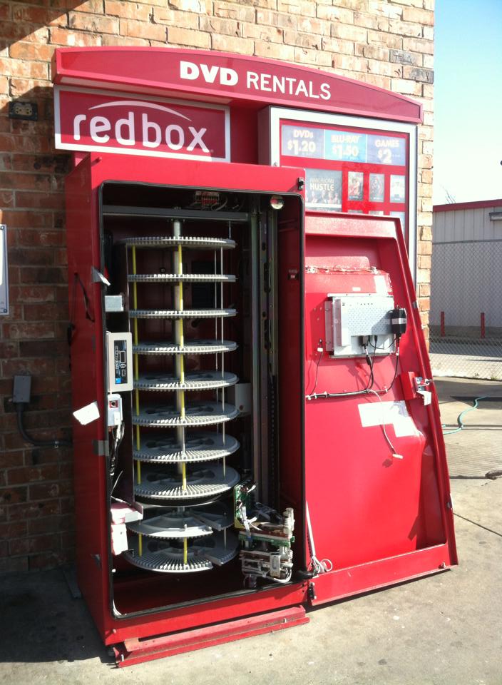 This is what happens when you put a Redbox in the ghetto...