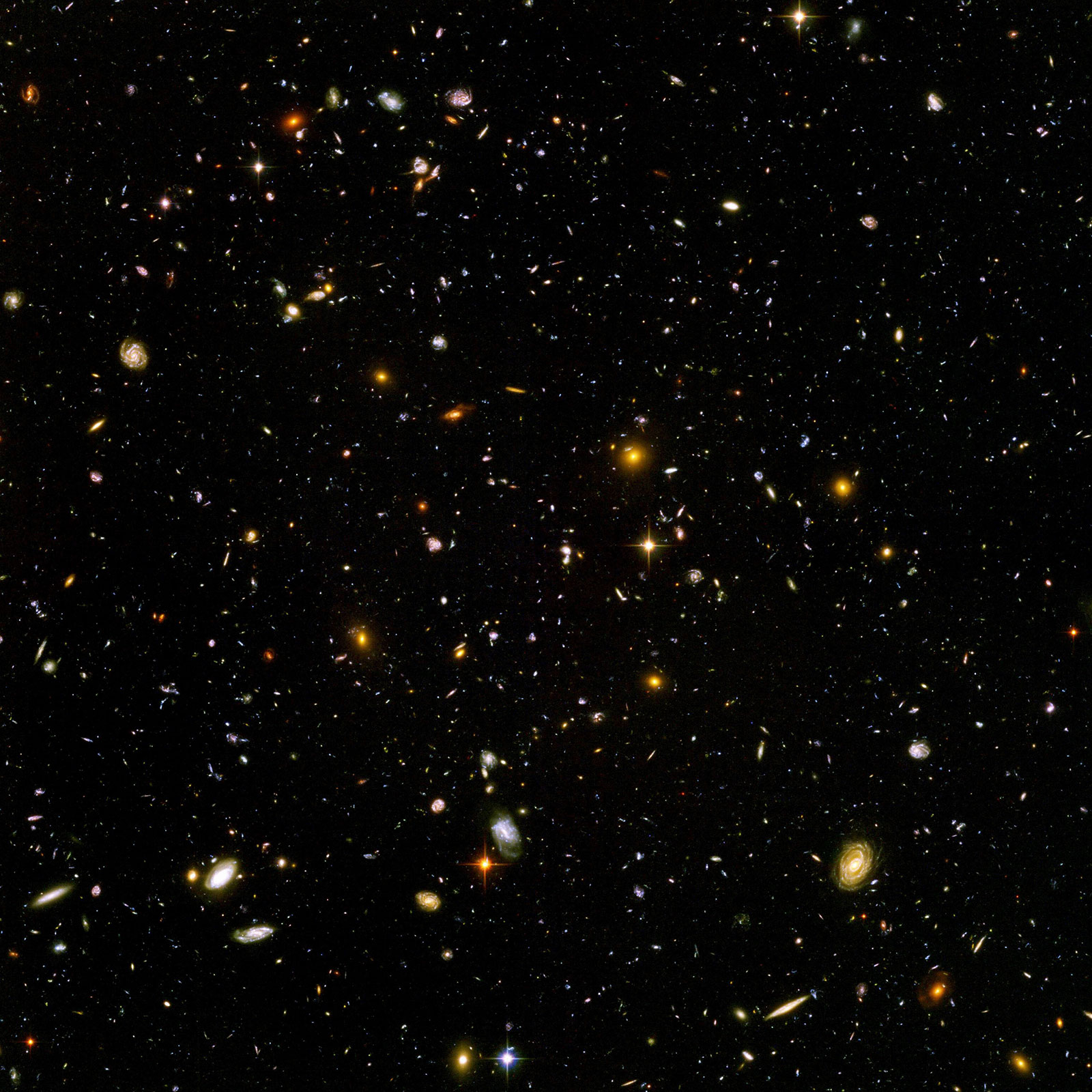 The Hubble Telescope takes a picture of what the universe looked like 13 billion years ago. 2004