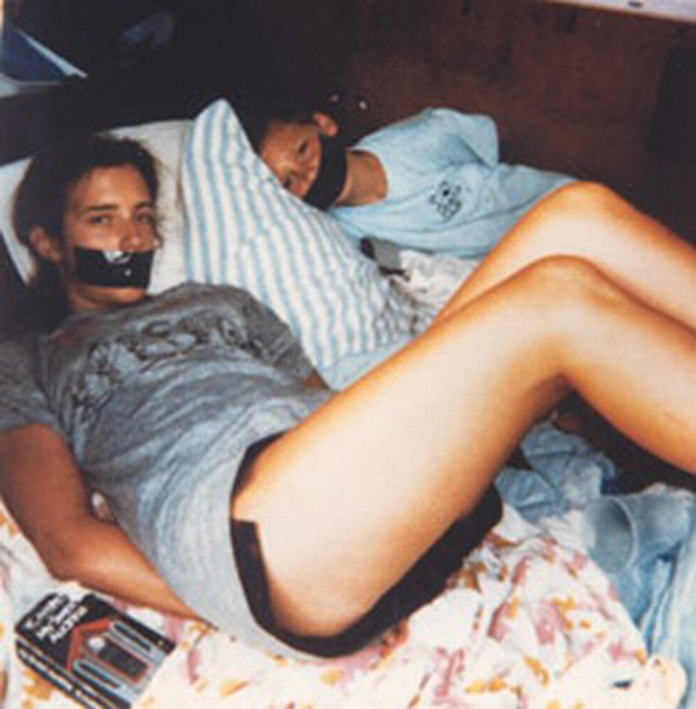 This Polaroid photo found by a woman in a supermarket parking lot in 1989 is supposedly of Tara Calico, a girl who was kidnapped and never found.