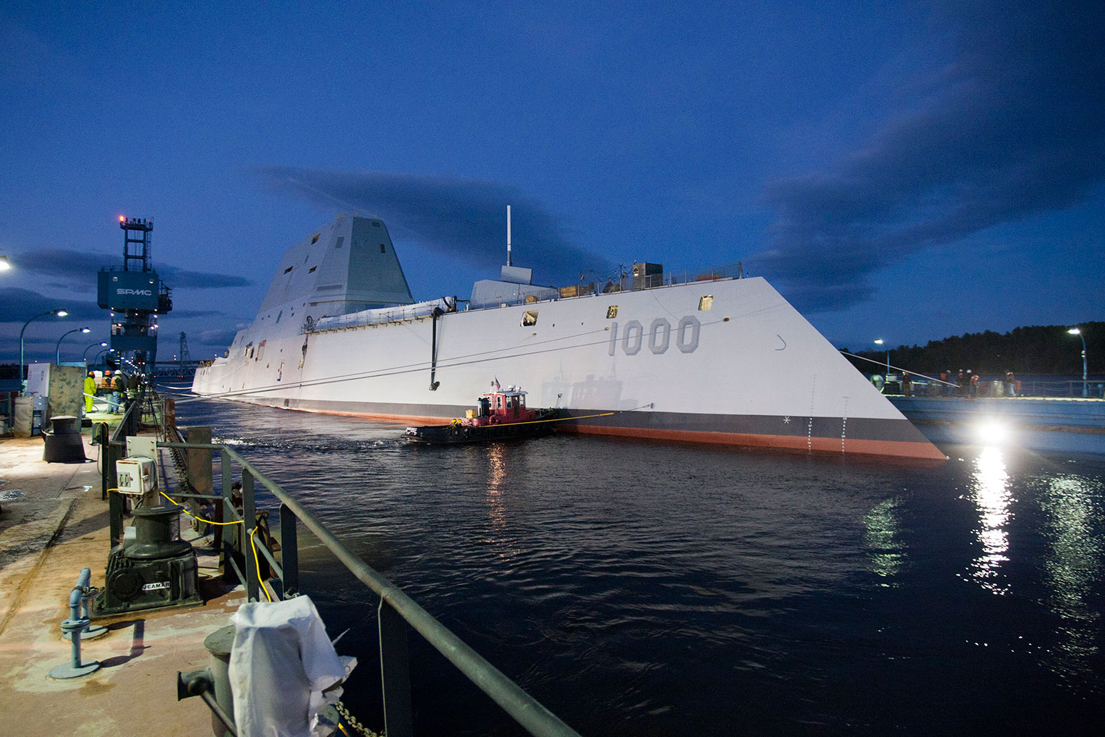 Three billion dollars, 610-foot-long USS Zumwalt destroyer