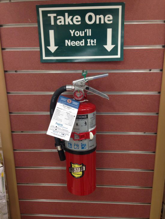 fire extinguisher fail - Take One You'll Need It!