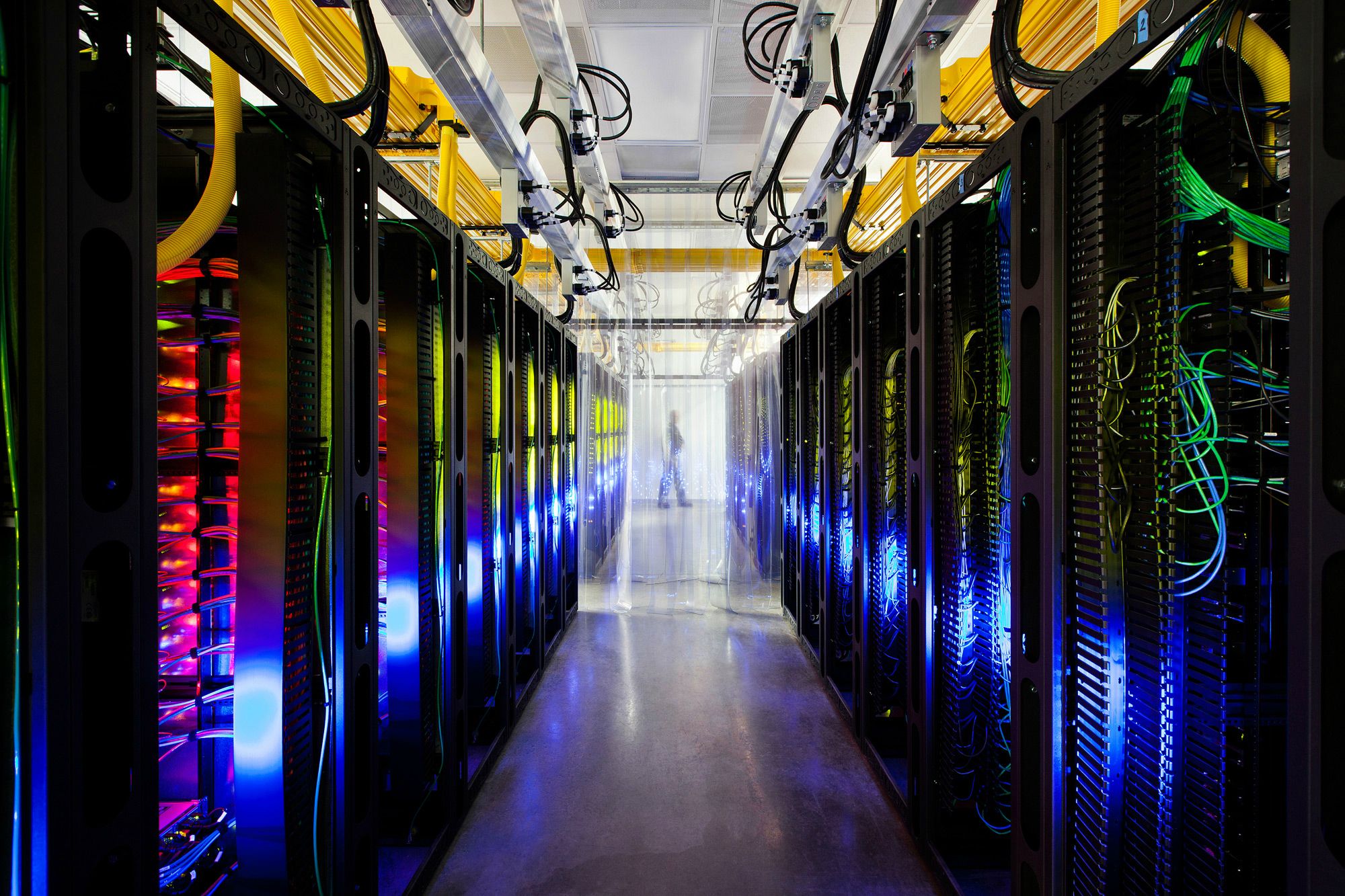 Inside one of Google's data centers.