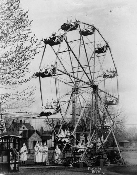 Ku Klux Klan at the carnival in Canon City, 1925