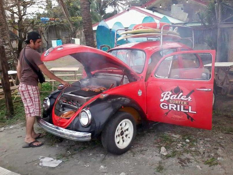 car barbecue grills - Baler Surfer Grill