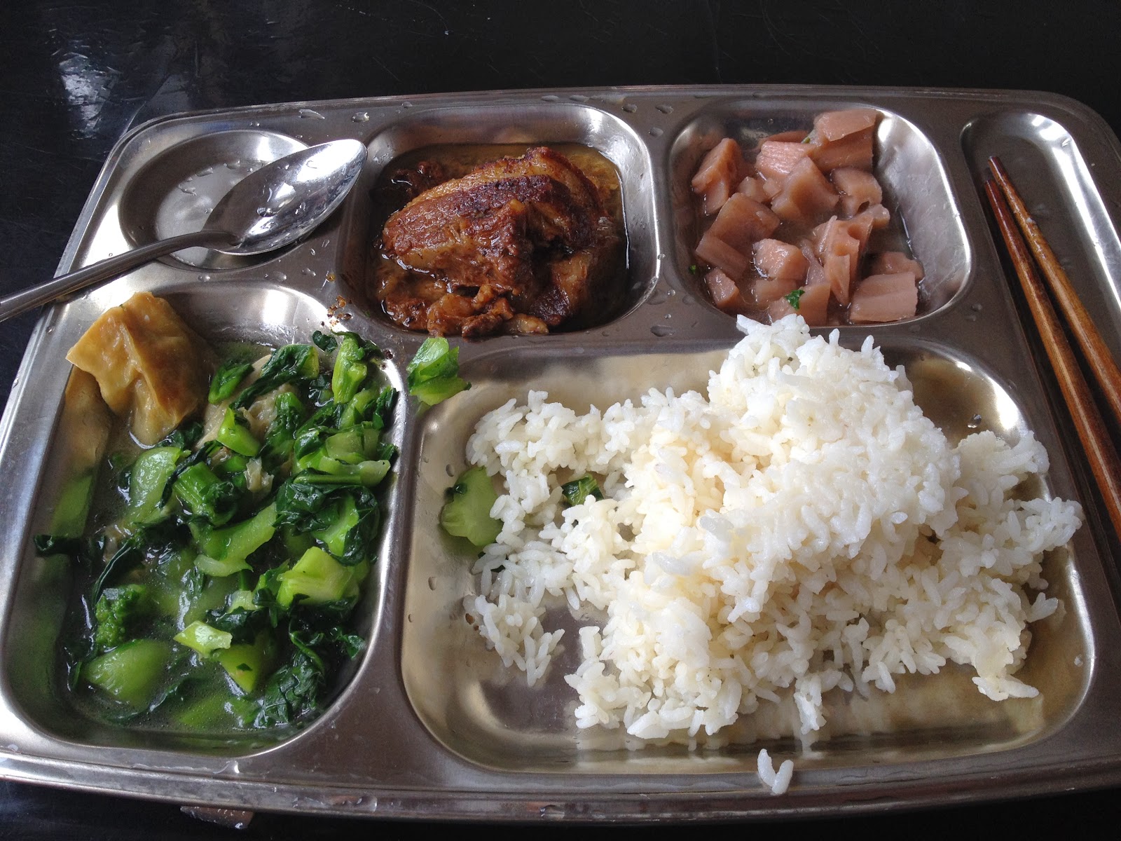 School lunch food in China