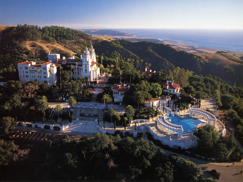 Hearst Castle- a National and California Historical Landmark mansion located on the Central Coast of California, United States.