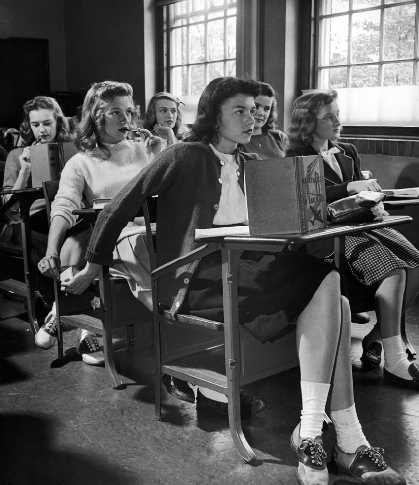 'Texting' in Class. 1944