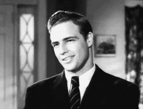 Marlon Brando's screen test in Rebel Without A Cause , 1955