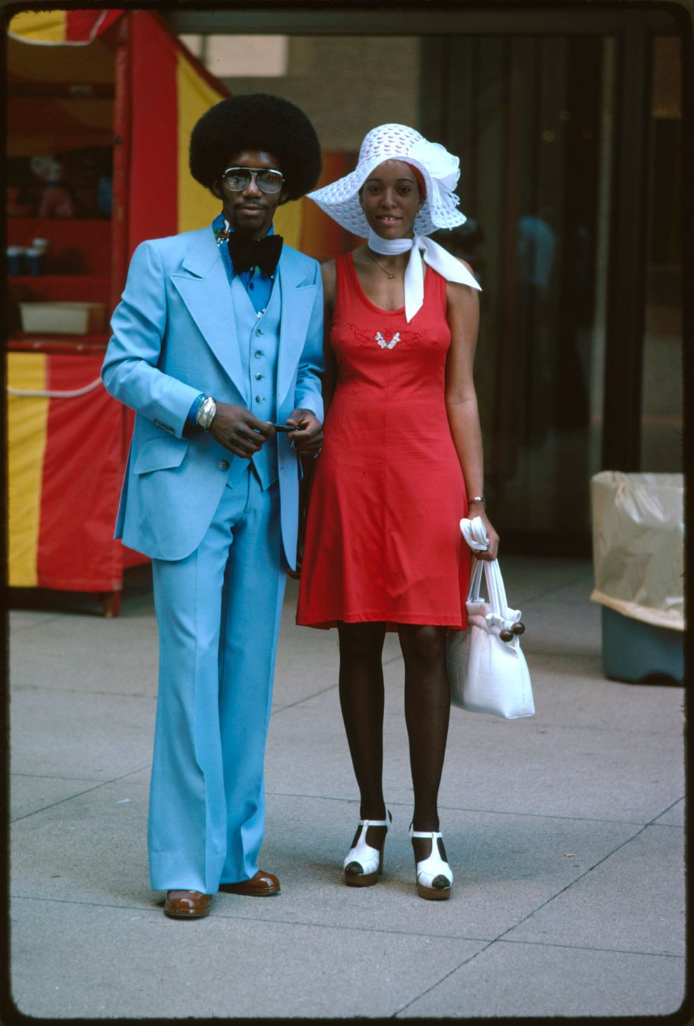A couple on Michigan Avenue in Chicago, summer 1975