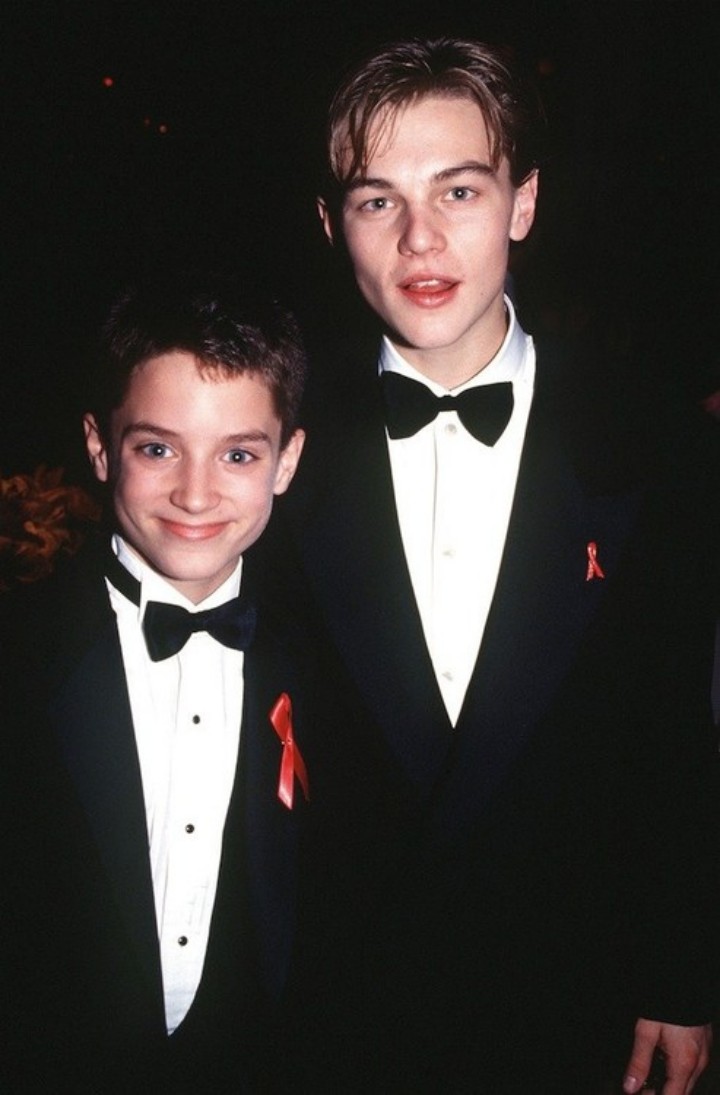 Leonardo DiCaprio and Elijah Wood at the Oscars, 1994