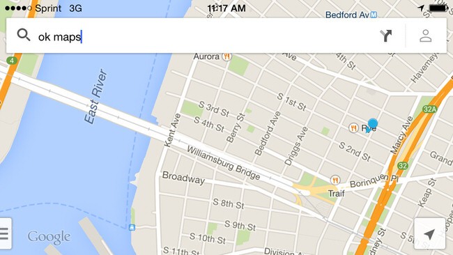 To use Google Maps offline, type "OK Maps," and the visible area will save for future access.