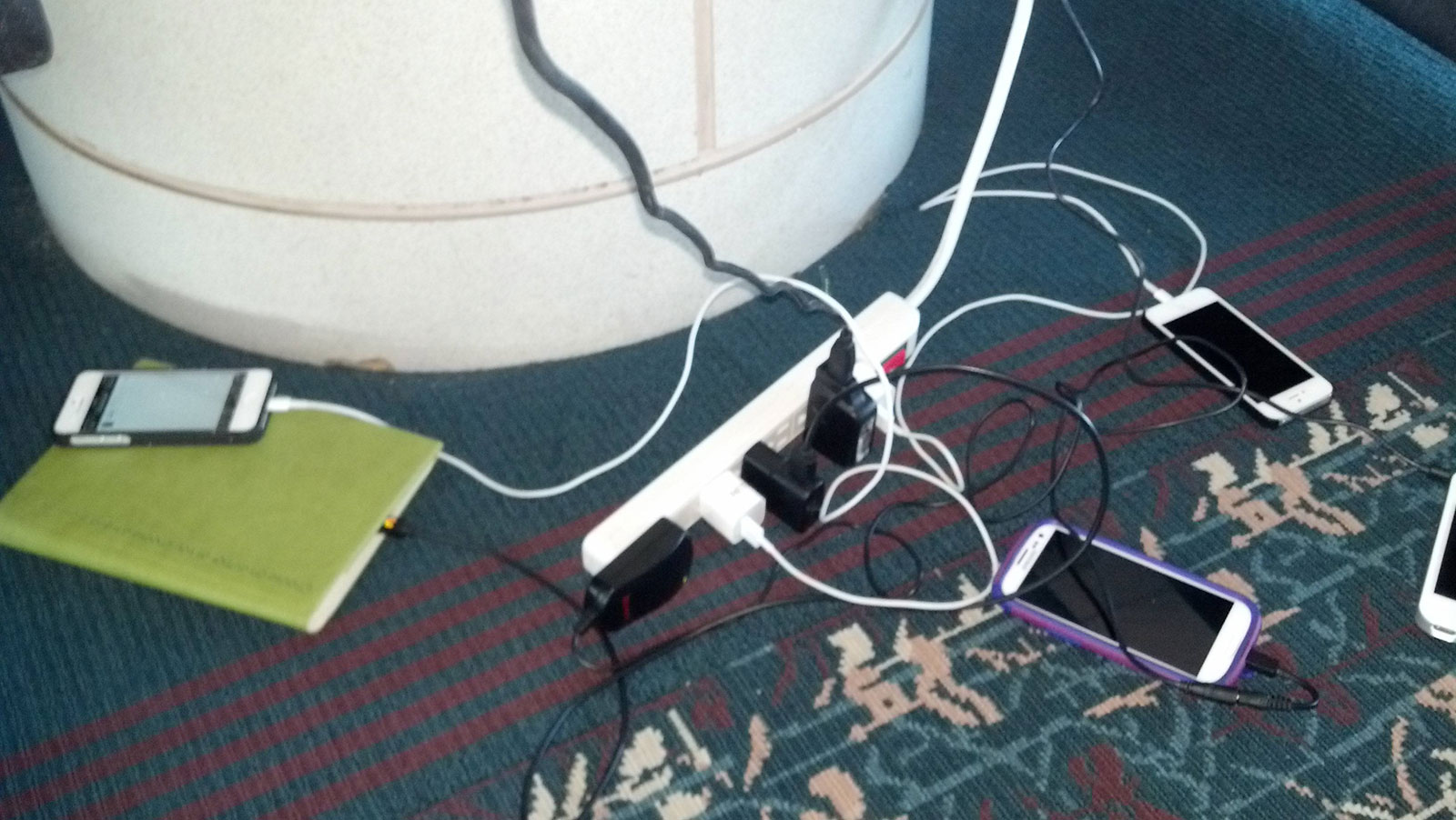 For bonus points, travel with a power strip and be the airport hero.