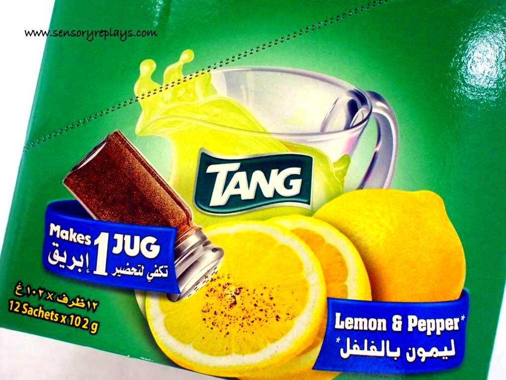 Lemon and pepper Tang in Pakistan.