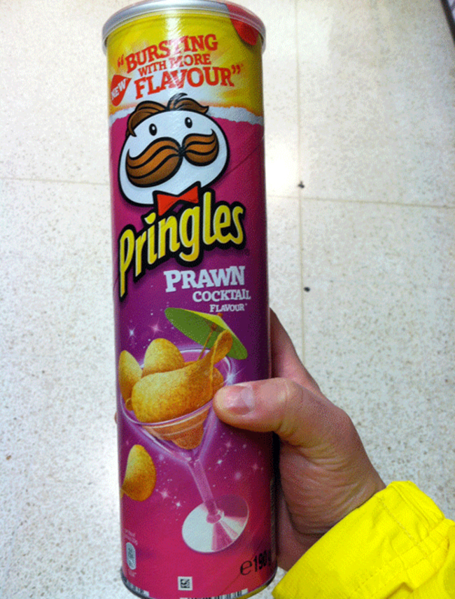 Prawn cocktail Pringles in the UK.
