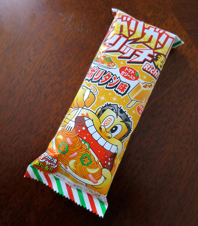Spaghetti popsicle in Japan.
