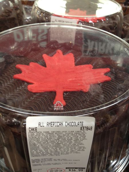 canada flag on chocolate cake - All American Chocolate Bir Wollow Cake S Il 1013 14 $16.99