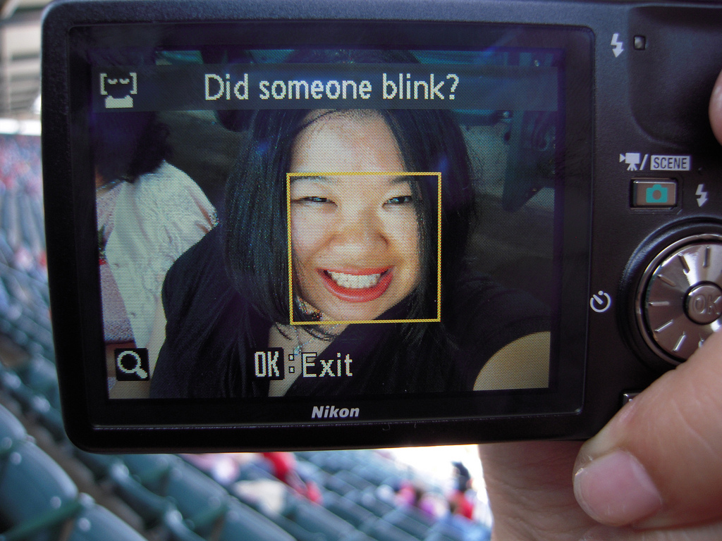 did someone blink - Did someone blink? Scene Ok Exit Nikon
