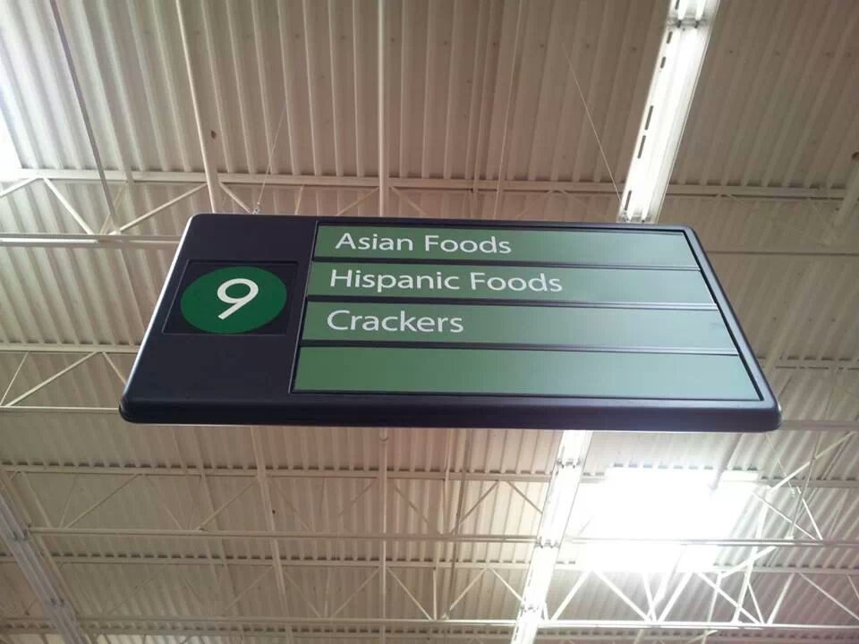 racist grocery store meme - 9 Asian Foods Hispanic Foods Crackers