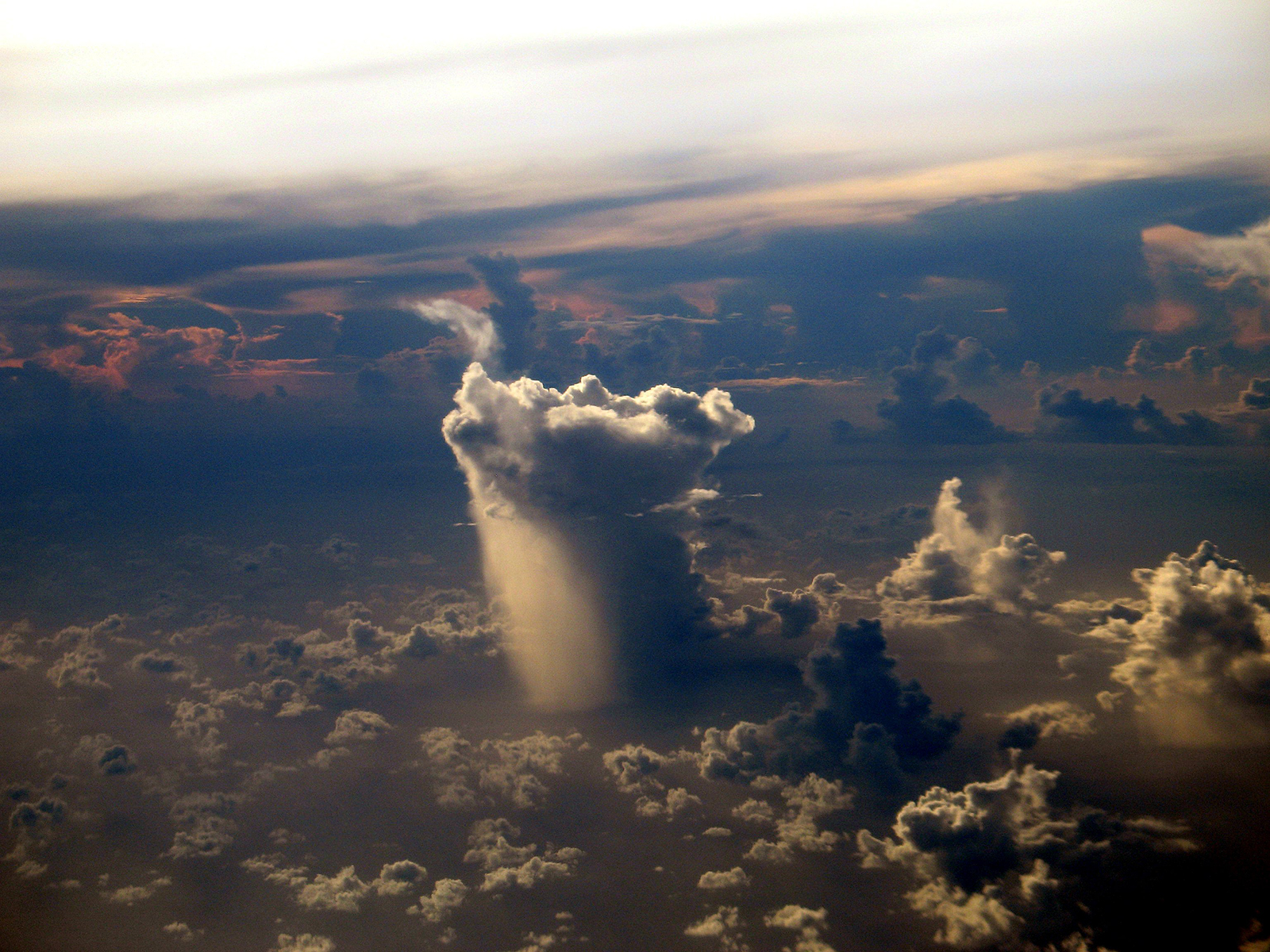 rain looks from plane