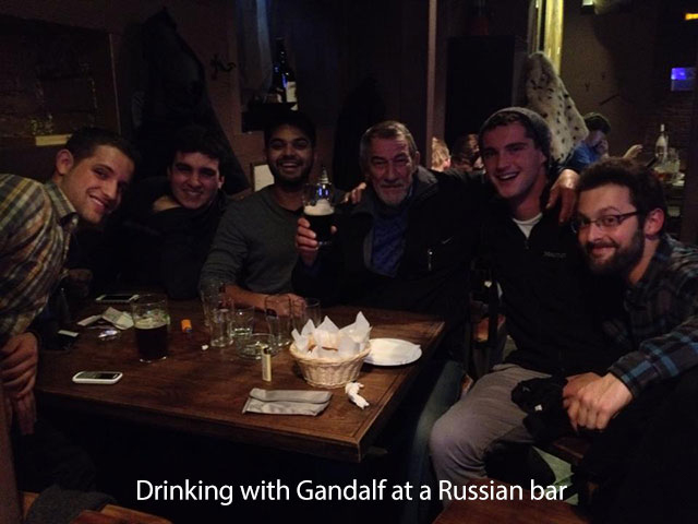 pub - Drinking with Gandalf at a Russian bar