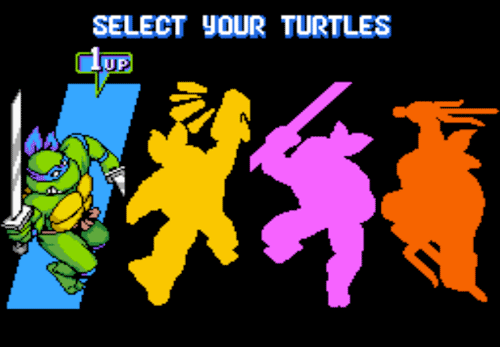 teenage mutant ninja turtles game - Select Your Turtles Ciup