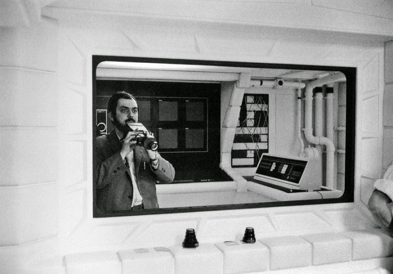 Director Stanley Kubrick on the set of "2001: A Space Odyssey," 1967