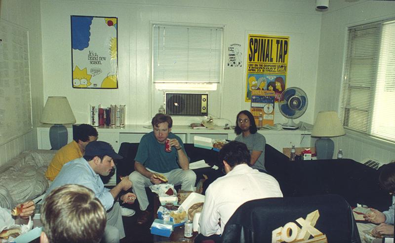 The Simpsons writing room. Sometime in 1992
