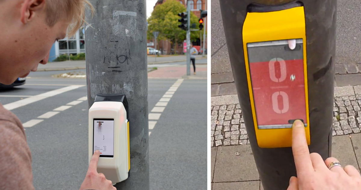 In Germany you can play pong with the person on the other side of traffic lights.