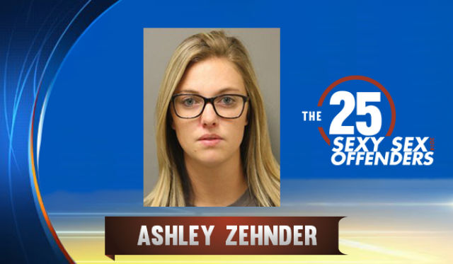 Ashley Zehnder, assistant cheer coach at Pasadena High School, Pasadena, TX. This 24-year-old blonde allegedly began a relationship with an underage male student in late May of the last school year. She reportedly admitted to the relationship after the student was able to produce a SnapChat nude of the teacher. Zehnder resigned from the school this past October 9th.