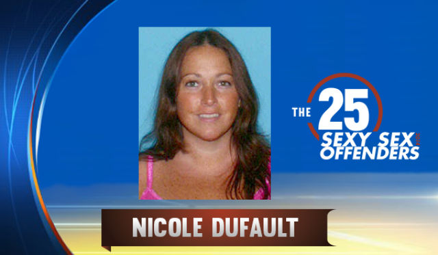 Nicole Dufault, language arts teacher at Columbia High School, Maplewood, NJ. The 34-year-old teacher had a bad start to her school year this past September, as the mother of two was accused of having oral sex and sexual intercourse with at least three 15-year-old boys from her school. That included relations during summer school too.
