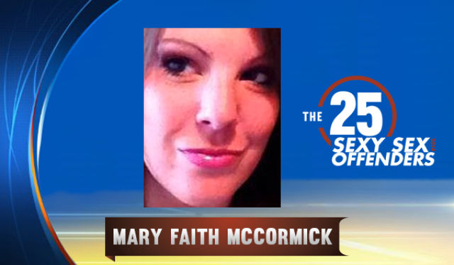 Mary Faith McCormick, 6th grade teacher at Siloam Springs Intermediate School, Arkansas. She's still facing trial, but there's reportedly SnapChat evidence against this married mother who's been charged with having sex and exchanging explicit photographs with a 13-year-old boy. It seems that things went wrong when a 12-year-old girl borrowed the victim's phone and found plenty of incriminating material.