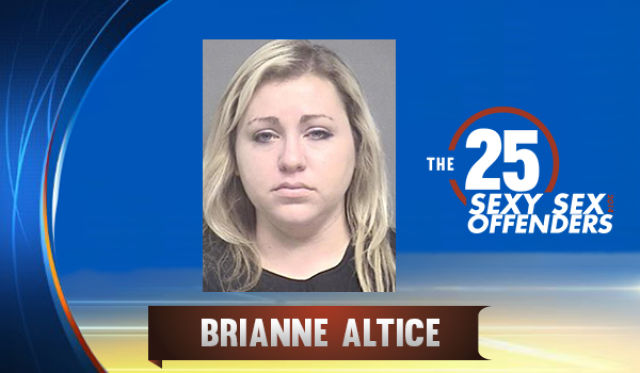 Brianne Altice, English teacher at Davis High School, Kaysville, UT. This 33-year-old teacher is accused of doing double-duty with one 16-year-old student, in addition to a a 17-year-old student. Altice was on trial in August for first degree felony rape and first degree felony sodomy regarding the original teen. The trial has since been postponed for an investigation of the new accusations.