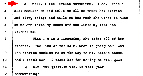 Actual transcript from Donald Sterling's 2003 deposition.