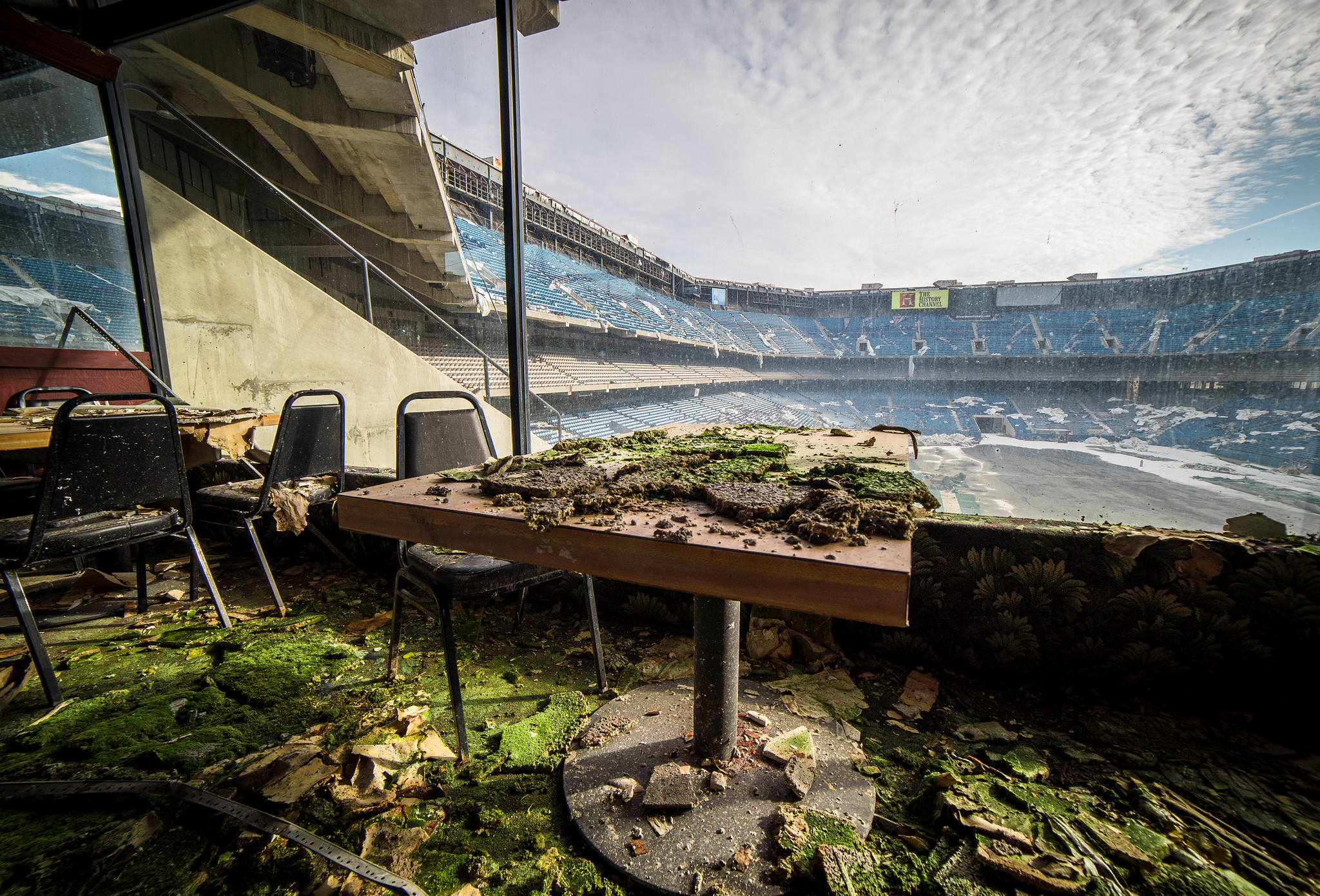 View from the Luxury box at the Pontiac Silverdome, Former Home to Detroit Lions.