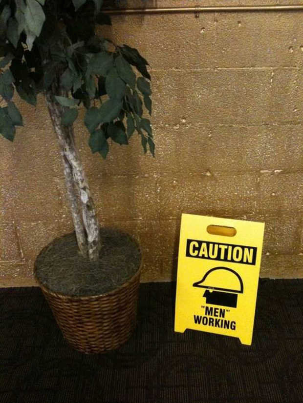 signs - Caution "Men" Working