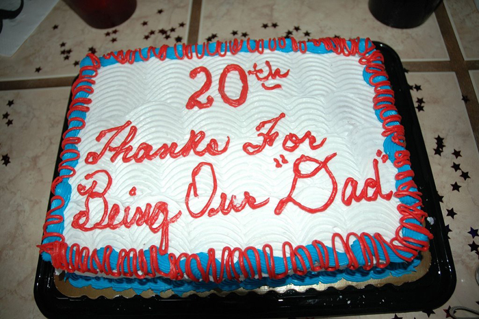 suspicious quotation marks - 20" Thanks For Being Our Dada ,