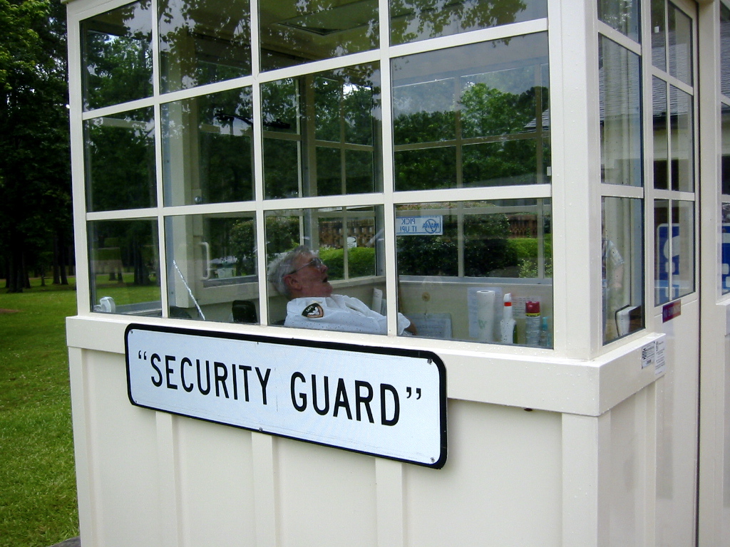 security guard fails - Sick the Inn "Security Guard"