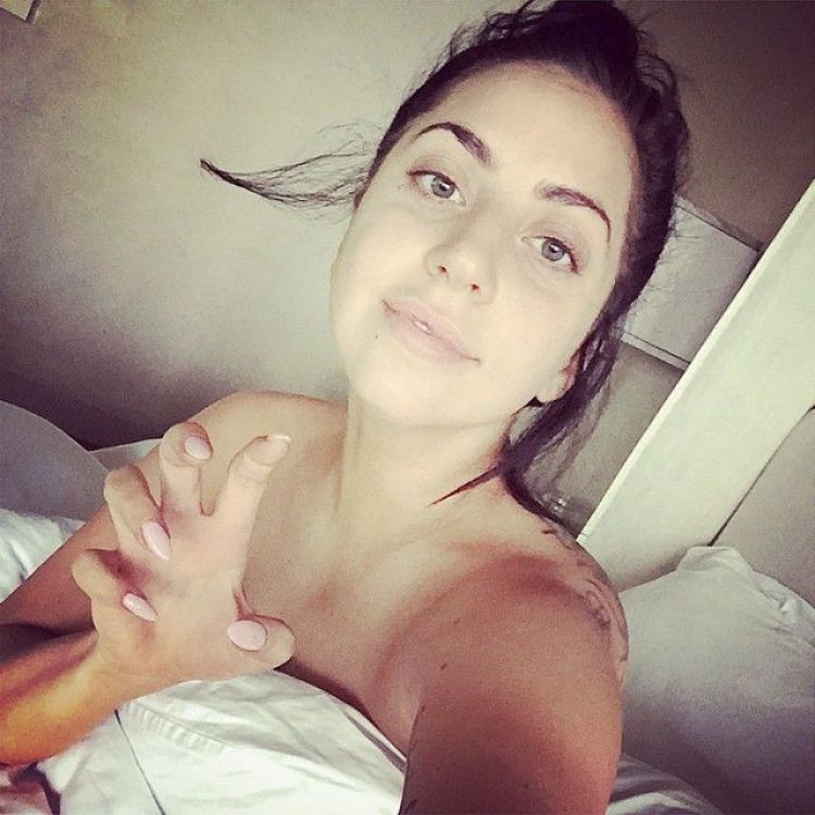 Lady Gaga 100 percent Natural. No wigs. No Makeup. From her Instagram.