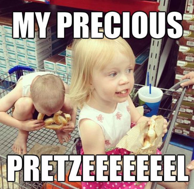 meme - pretzel funny - My Precious I77 Pretzeeeeeeel