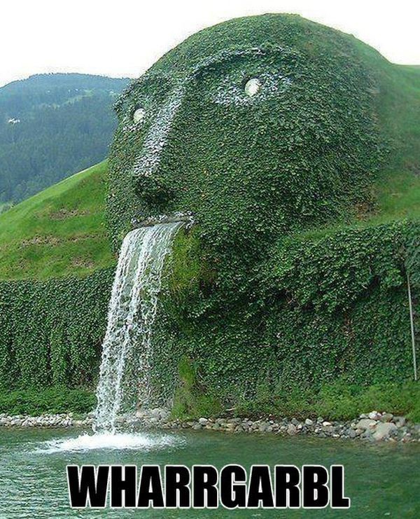 meme - water fountain - Wharrgarbl