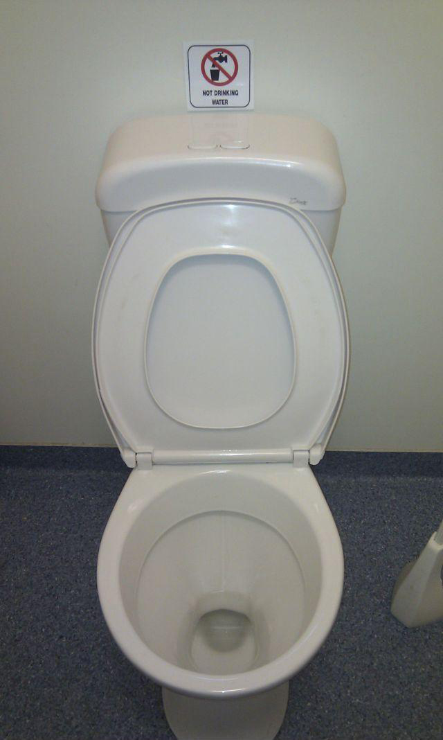 toilet seat - Not Drinking Water