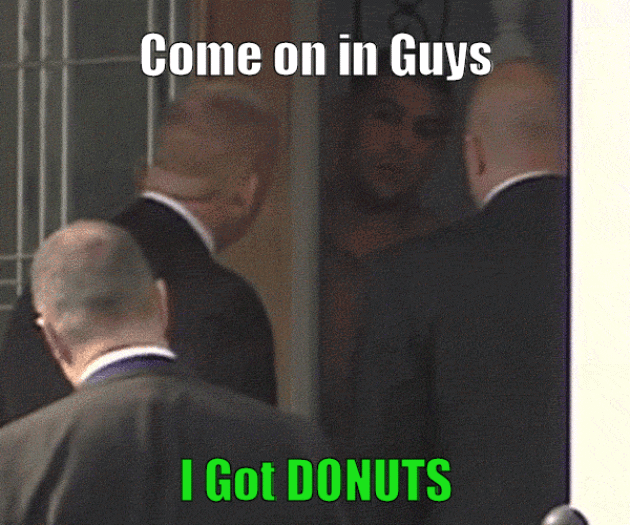 Once they looked inside, they realized he in fact did not have donuts and took him to jail for it