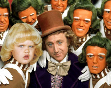 Willy Wonka's long lost Oompa Loompa.  Oompa Boo Boo! See more dank oompa loompa memes <a href="https://cheezburger.com/8048901/these-trending-oompa-loompa-memes-are-deliciously-dark">here</a>. 