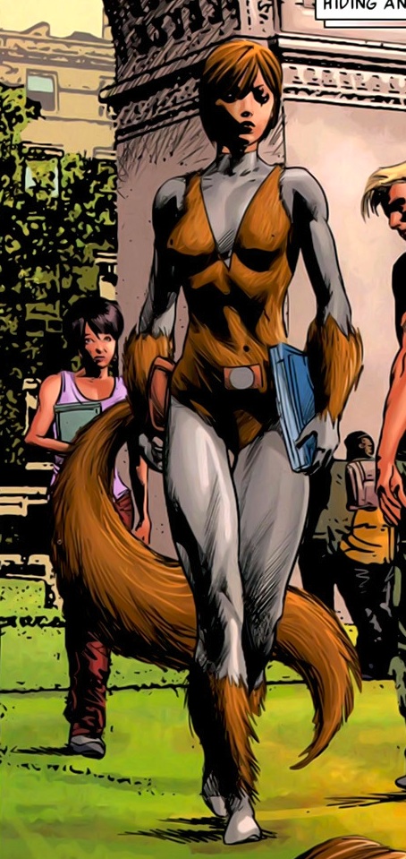 There is a Marvel super hero called Squirrel Girl, who once beat Doctor Doom by flooding his aircraft with a swarm of squirrels.