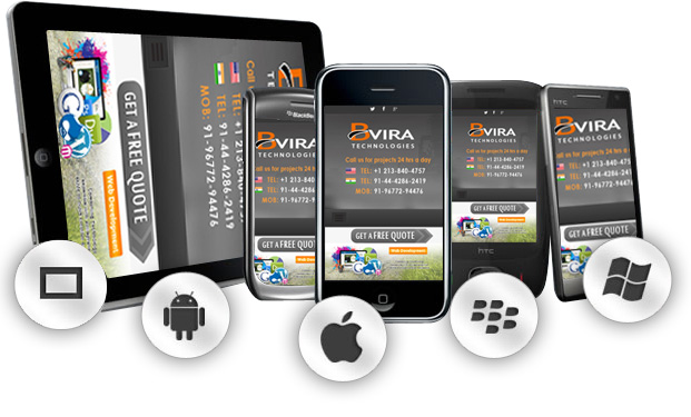 Bviratech is a Mobile Applications Development Company offers Android, iPhone, Blackberry and Windows mobile app solutions for generating revenue and enhancing your business.