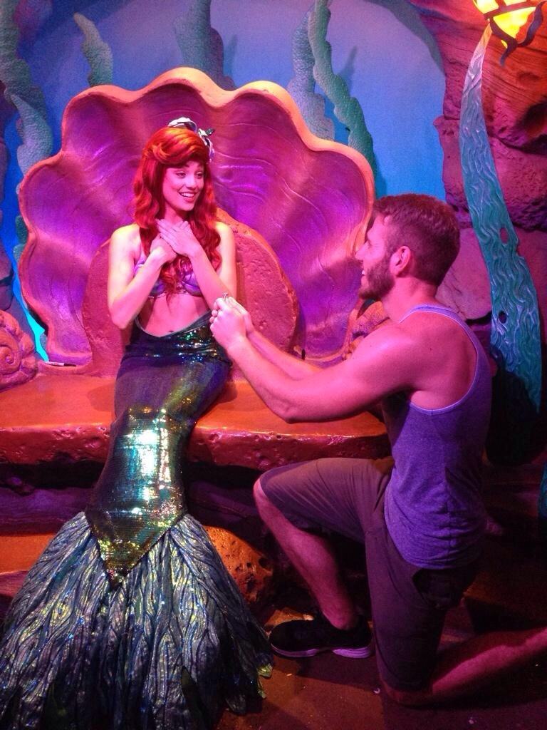 Guy Proposes to Every Princess at Disney World