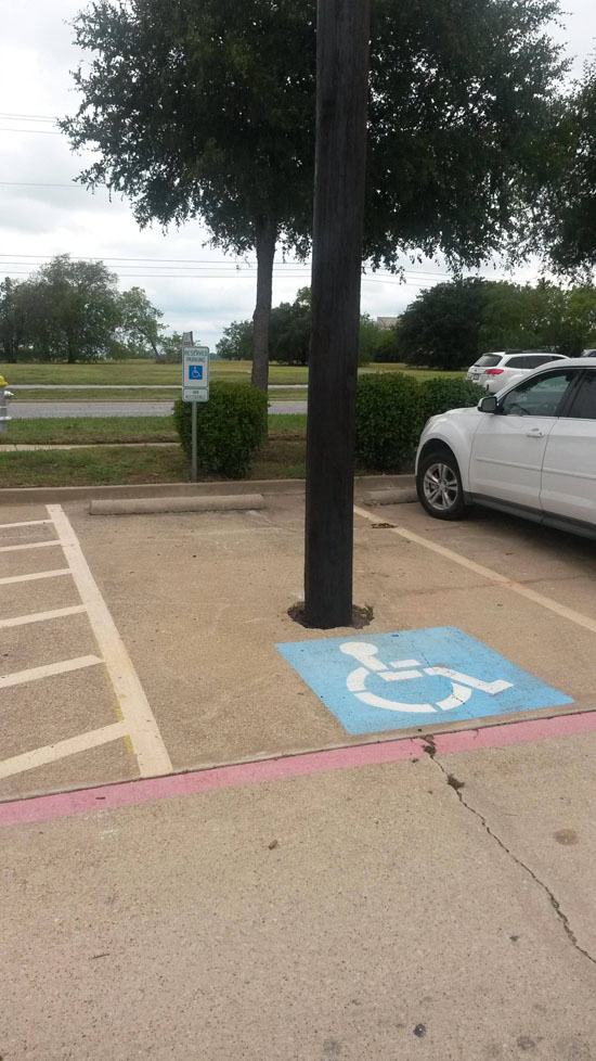 funny handicap spaces