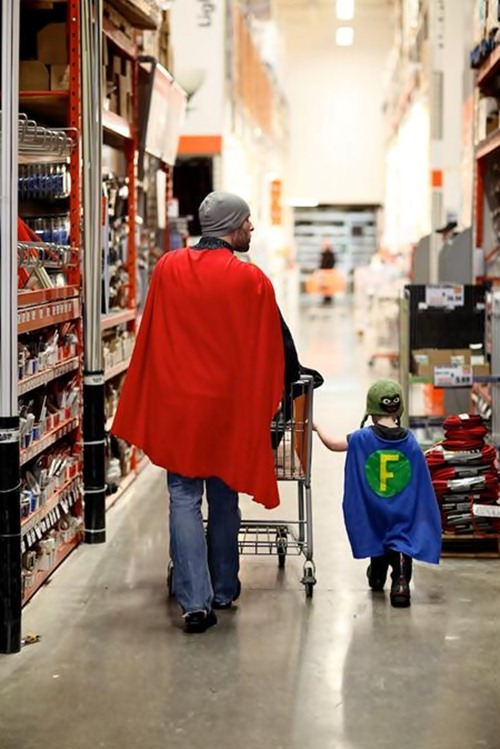 Heroes at the store.