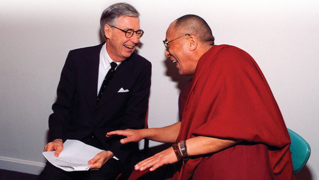 Mr. Rogers laughing with the Dalai Lama hits me right in the feels